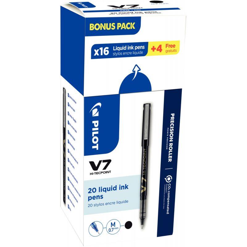 Image de  Écopack 20 rollers V7 noirs dont 4 offerts 