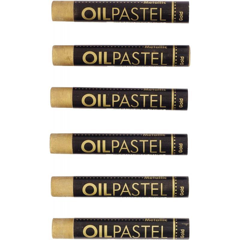 Image de  Boîte de 6 pastels huile or 11mm 