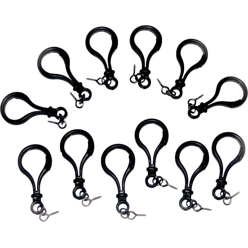 Image de  Lot de 12 mousquetons pour porte clés 