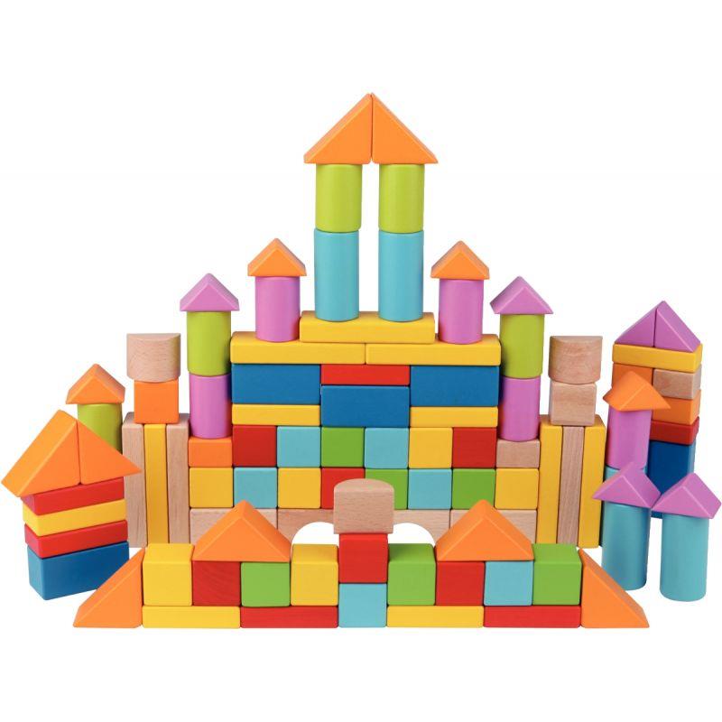 Image de  Baril de 101 blocs de construction en bois 