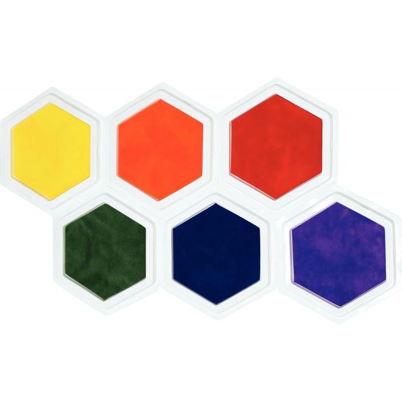 Image de  Lot de 5 encreurs diamètre 16cm, 5 couleurs assorties 