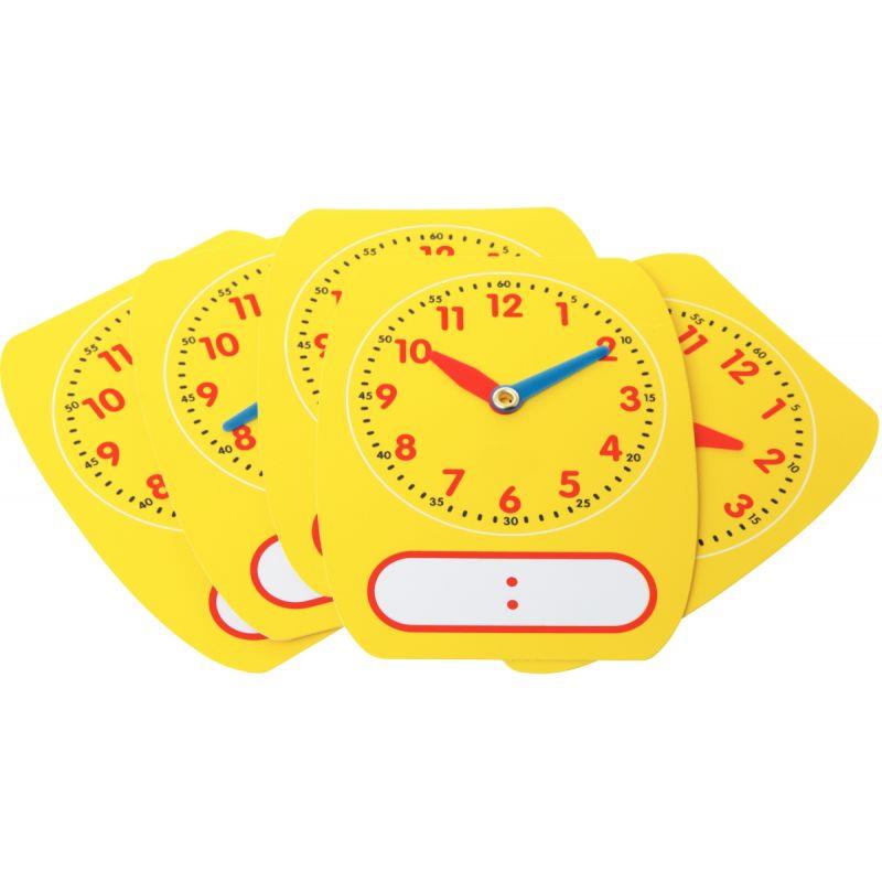 Image de  Sachet de 5 horloges effaçables à sec 16x12cm 