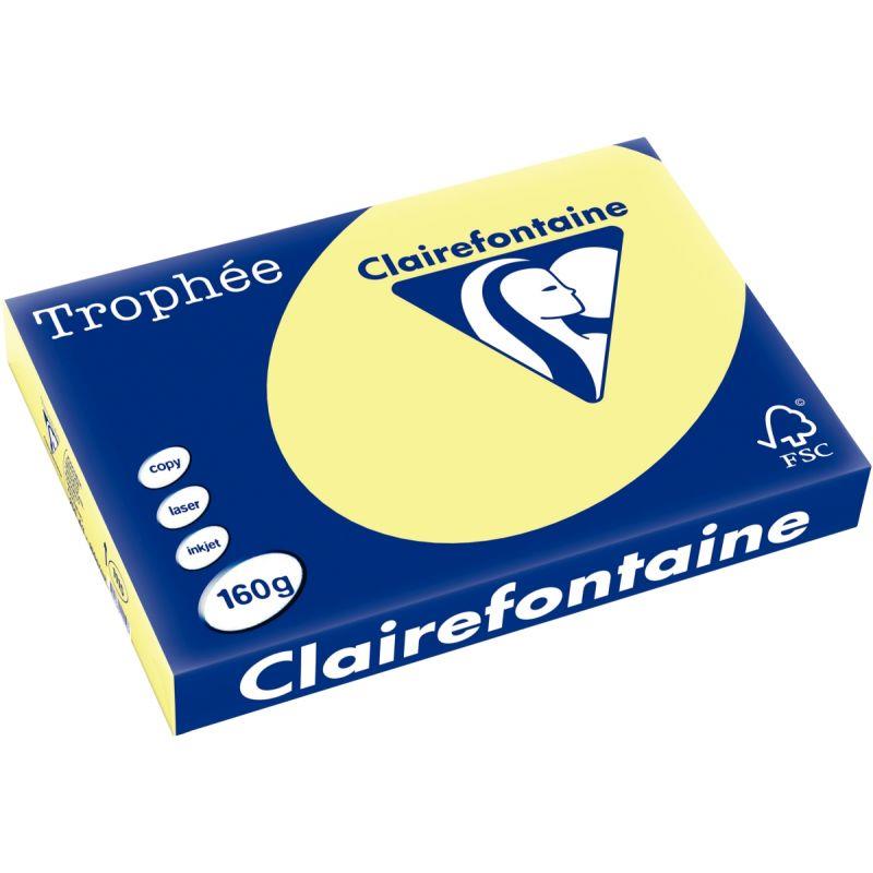 Image de  Paquet de 250 feuilles format A3 160g jonquille CLAIREFONTAINE 