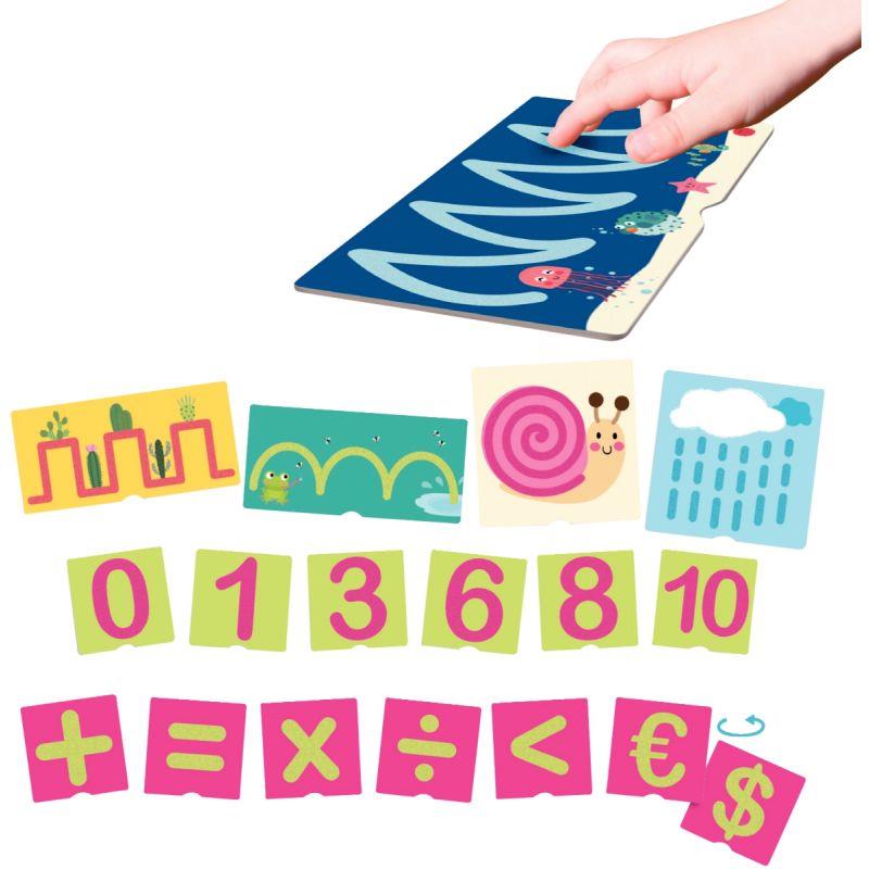Image de  Set de 23 cartes tactiles les chiffres 