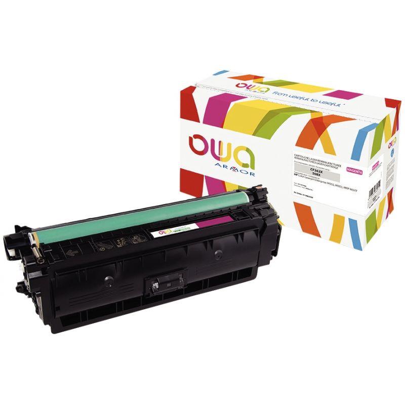 Image de  OWA cartouche laser magenta haute capacité remanufacturée compatible HP 508X (CF363X) 