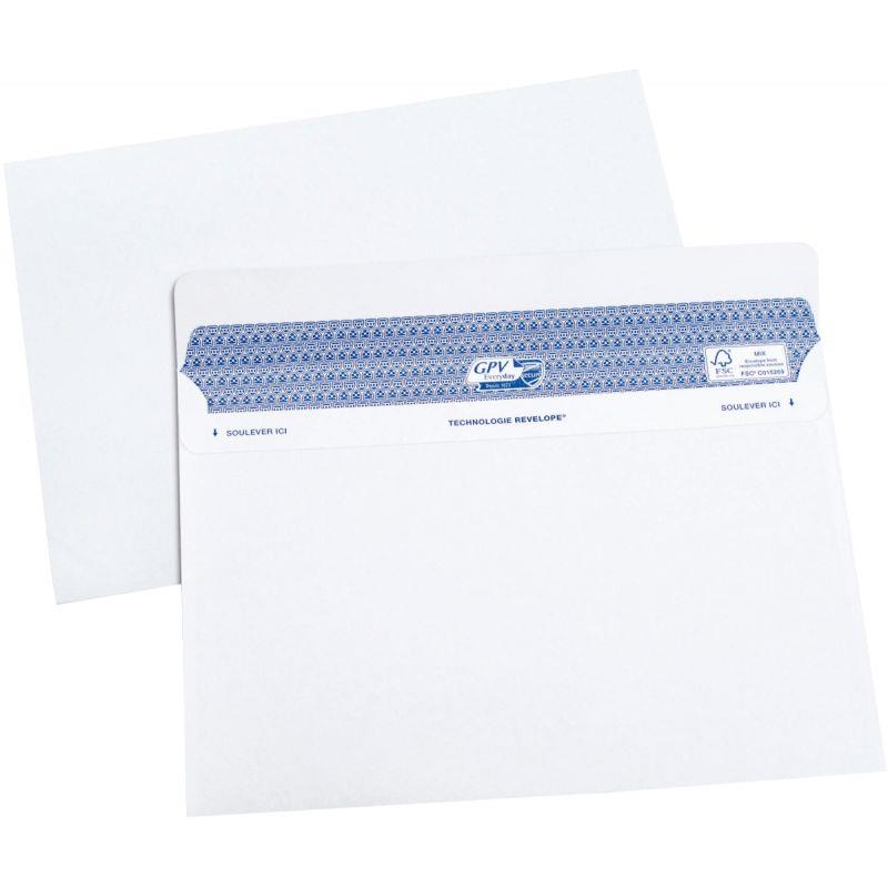 Image de  Boite de 100 enveloppes blanches 162x229mm 90g autocollante 