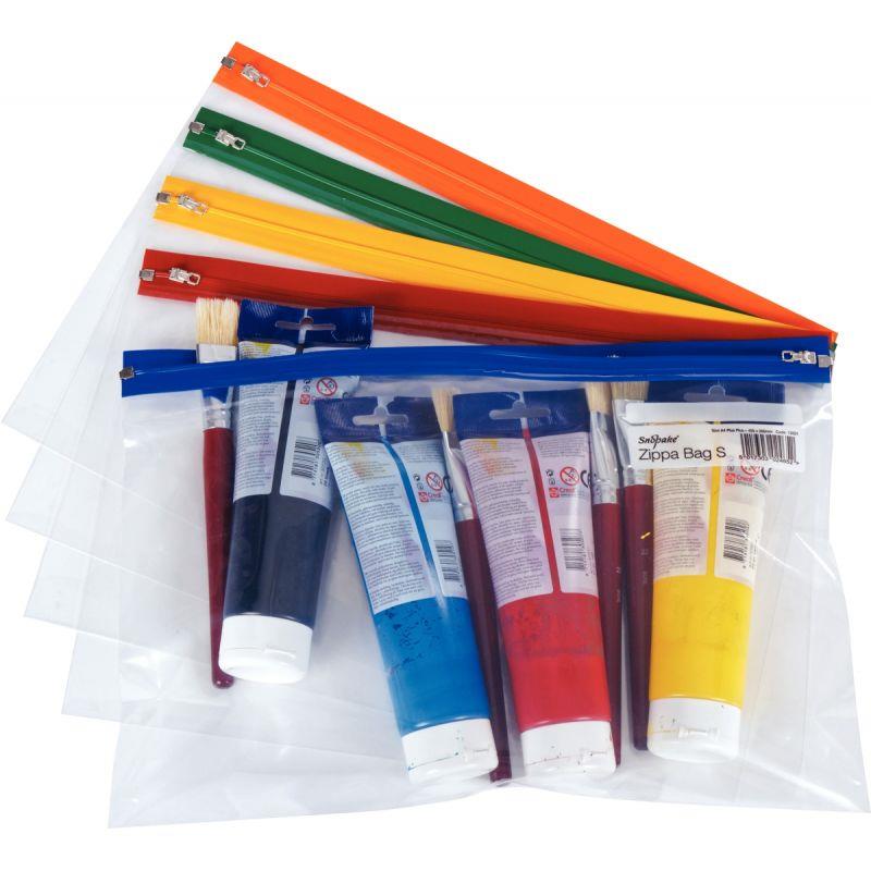 Image de  Paquet de 5 pochettes fourre-tout A4++ assortis 
