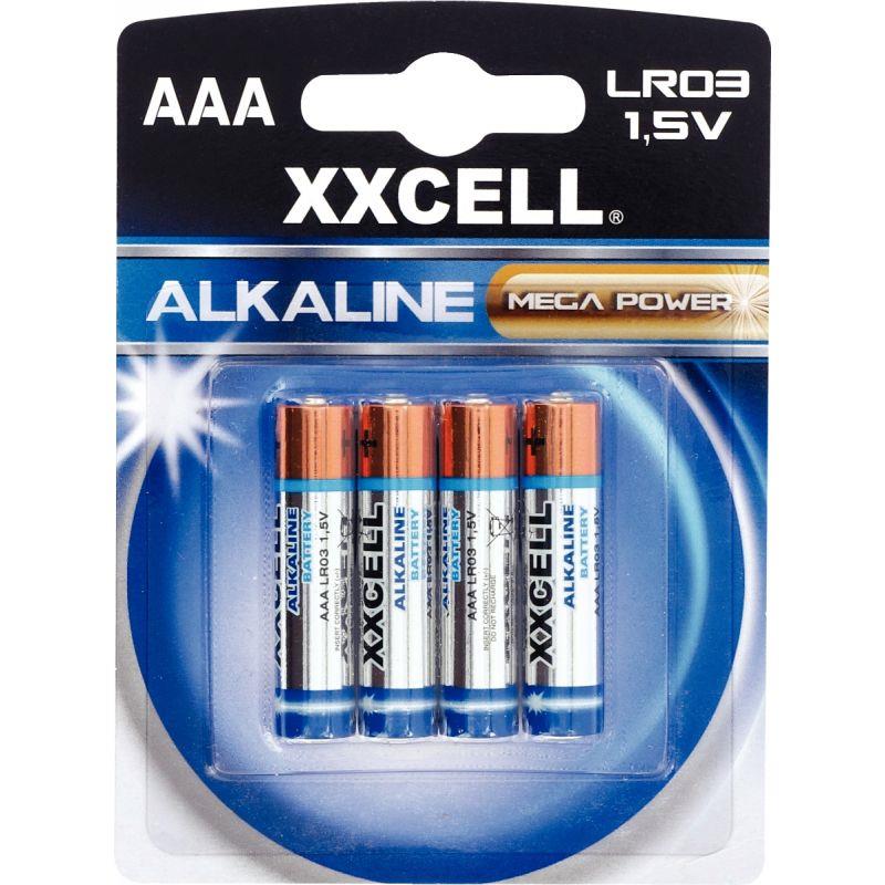 Image de  Blister de 4 piles 1.5V LR03 alcaline XXCELL 