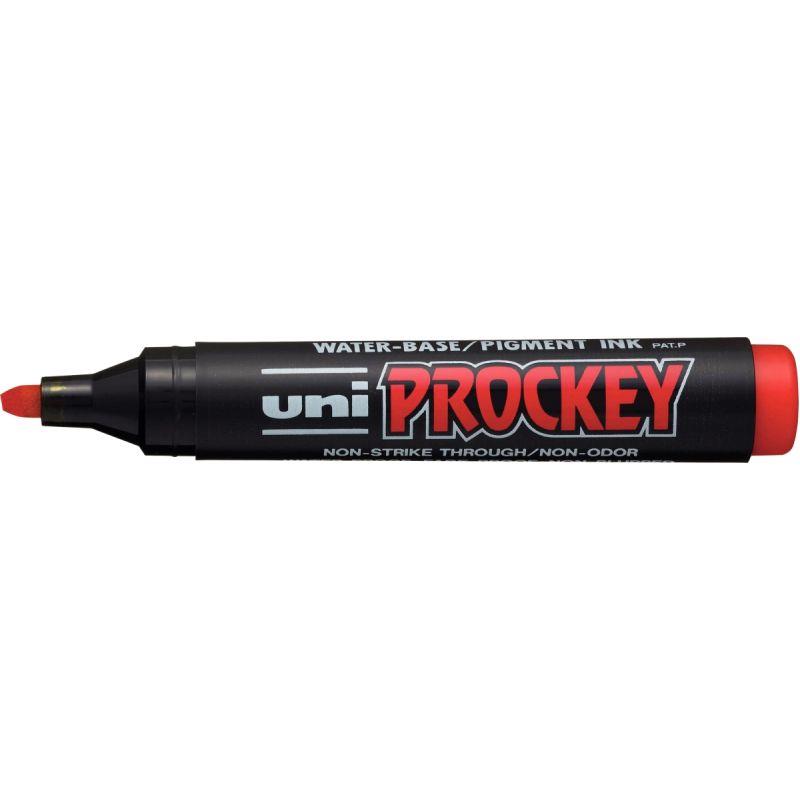 Image de  Marqueur Prockey pointe moyenne biseautée rouge 