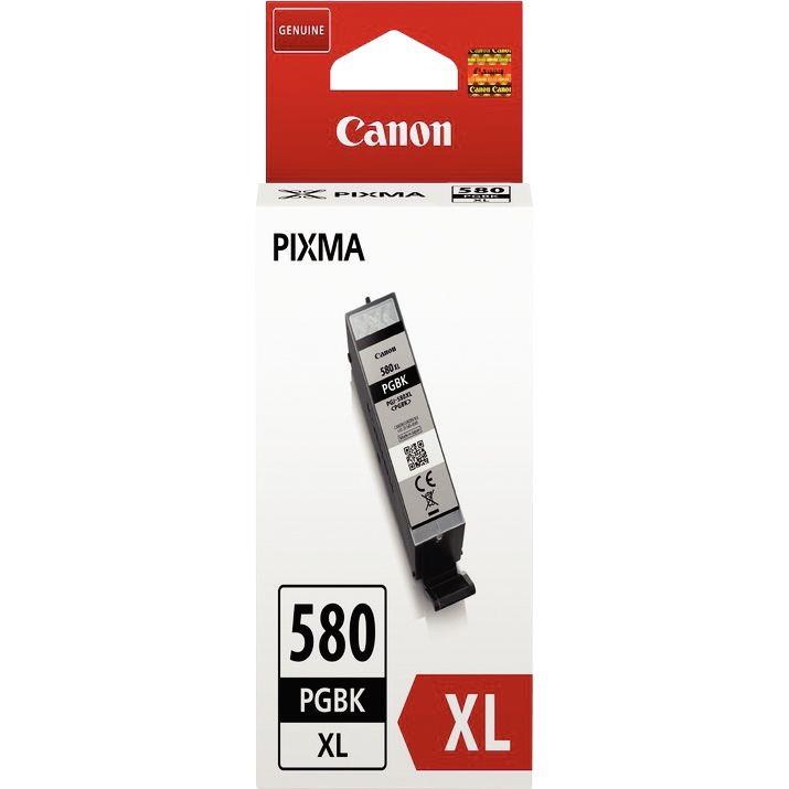 Image de  Canon 580XL cartouche jet d''encre noire photo haute capacité authentique (PGI580PGBK XL) 