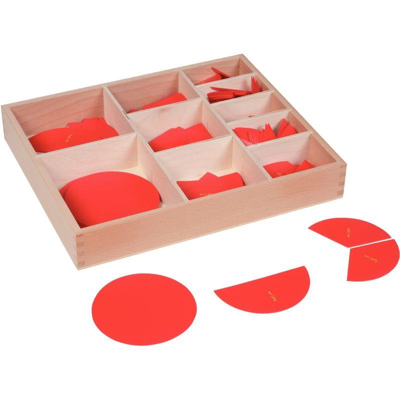 Image de  Boite de disques de fractions 