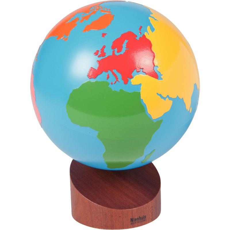 Image de  Globe continents en couleurs 