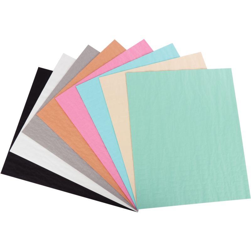 Image de  Sachet de 8 feuilles de papier alvéolé nid d''abeille coloris fun format 33 x 40 cm 