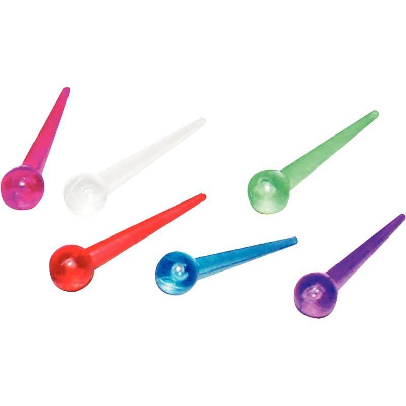 Image de  Sachet de 500 épingles en plastique longueur 15 mm coloris assortis 