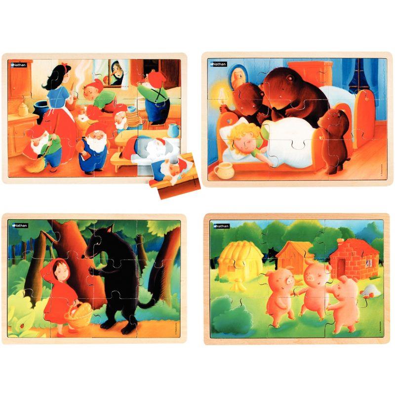 Image de  Lot de 4 puzzles, les contes n°2 