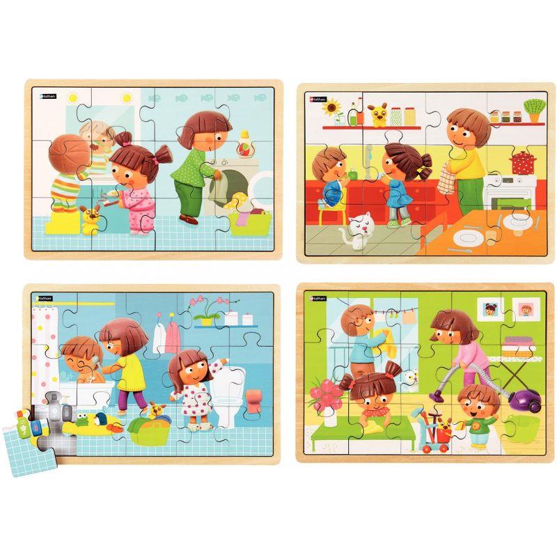 Image de  Lot de 4 puzzles, Tout propre ! 