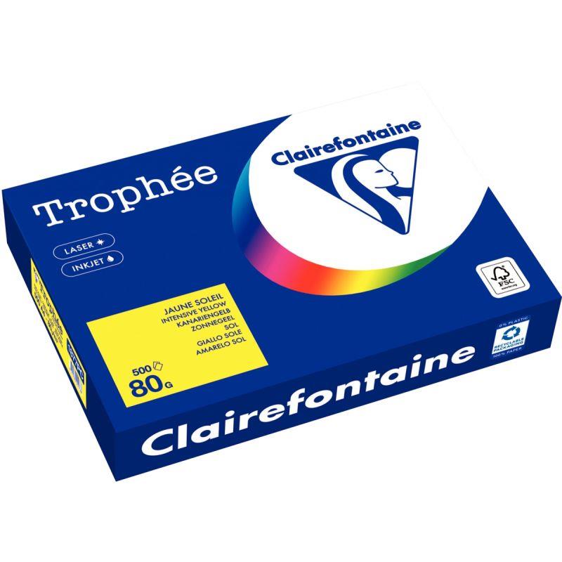 Image de  Ramette de 500 feuilles format A4 80g soleil CLAIREFONTAINE 