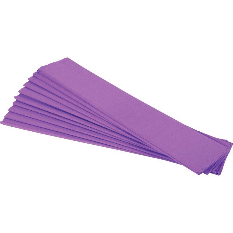 Image de  Paquet de 10 feuilles crépon ordinaire 200x50 cm  mauve 