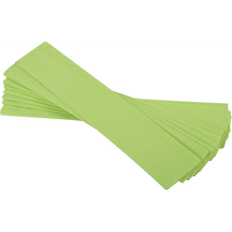 Image de  Paquet de 10 feuilles crépon ordinaire 200x50 cm  vert clair 