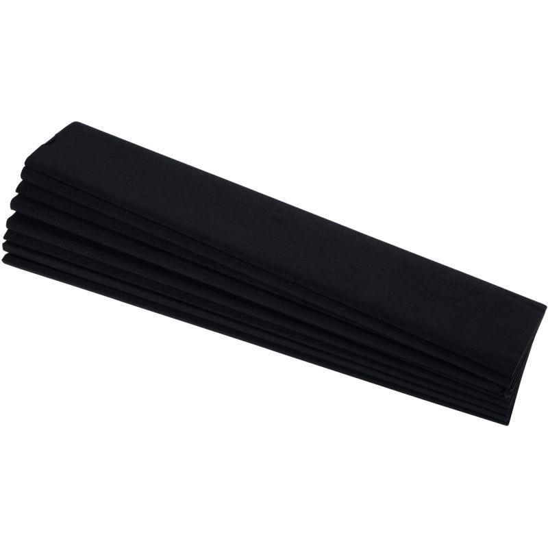 Image de  Paquet de 10 feuilles crépon supérieur 250x50 noir 