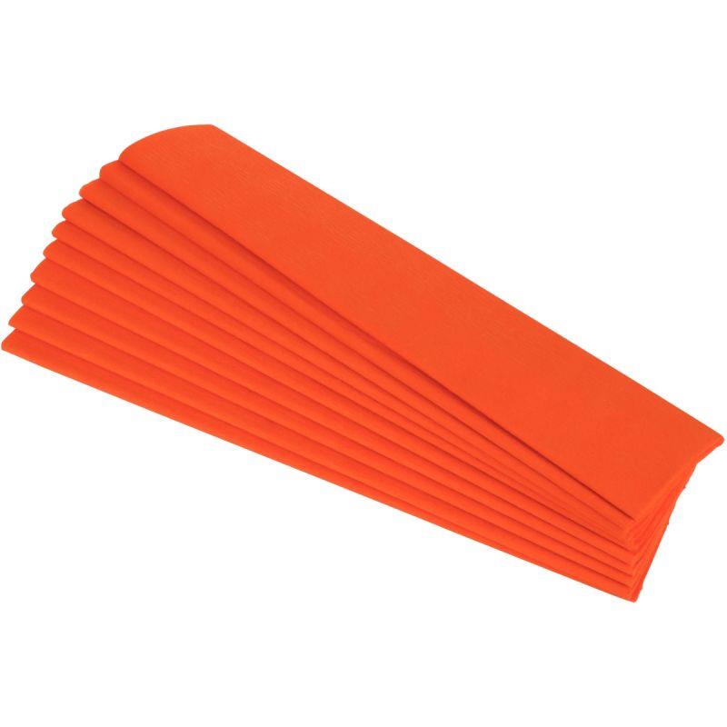 Image de  Paquet de 10 feuilles crépon supérieur 250x50 orange 