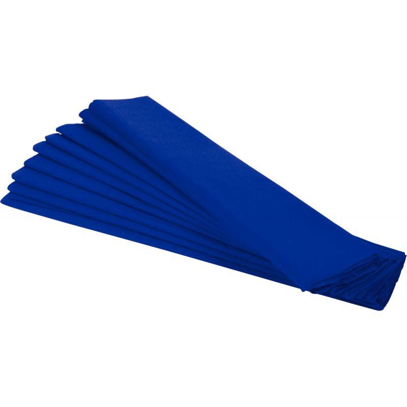 Image de  Paquet de 10 feuilles crépon supérieur 250x50  bleu france 