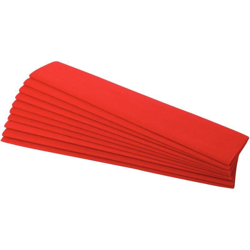 Image de  Paquet de 10 feuilles crépon supérieur 250x50 rouge 