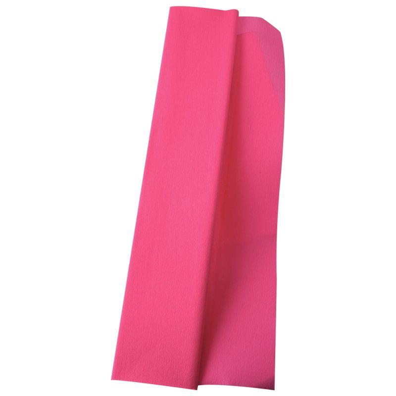 Image de  Paquet de 10 feuilles crépon supérieur 250x50 fuchsia 