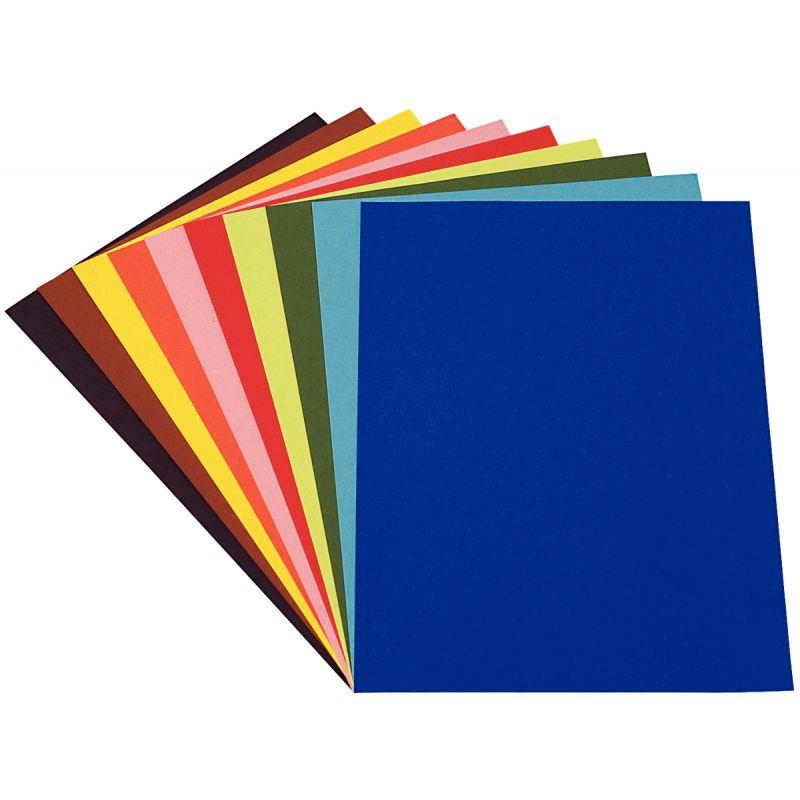 Image de  Paquet de 24 feuilles à dessin 160g 50 x 65cm  couleurs vives assorties 