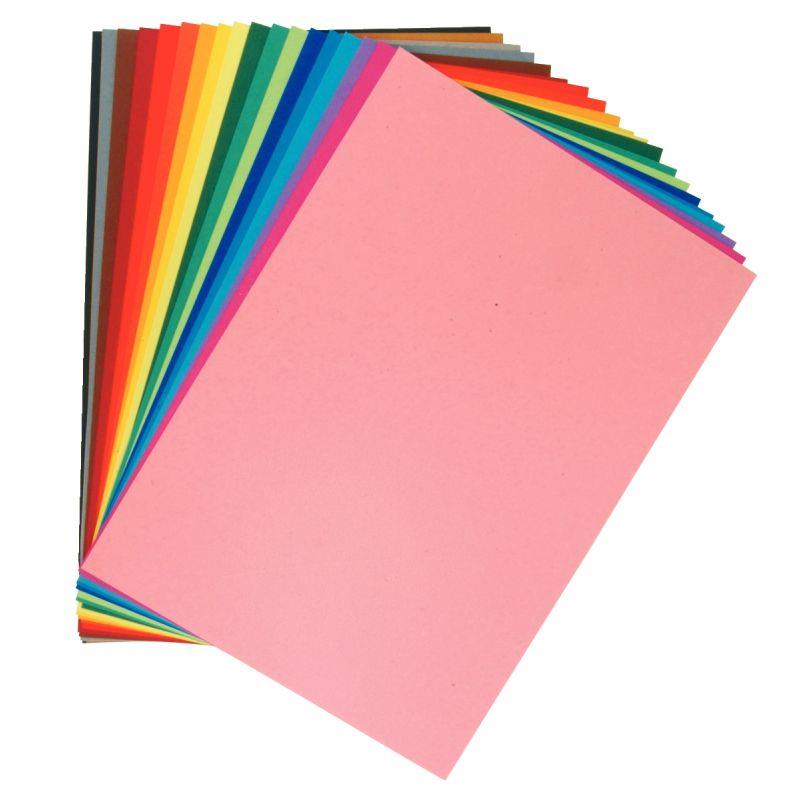 Image de  Paquet de 24 feuilles à dessin 160g 50 x 65cm  couleurs pastels assorties 
