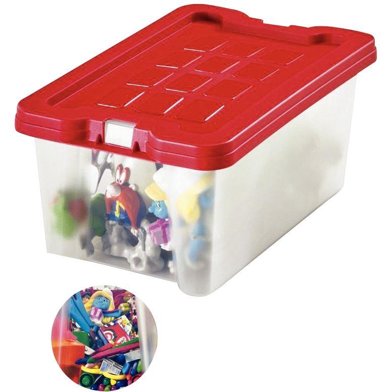 Image de  Boite de rangement en polypropylène 4L rouge 