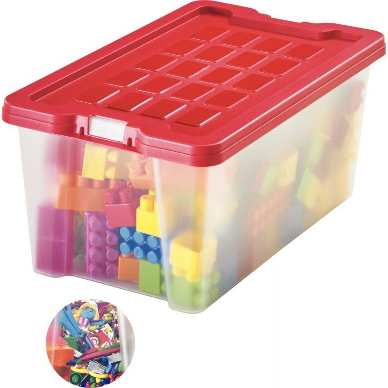 Image de  Boite de rangement en polypropylène 9,2L rouge 