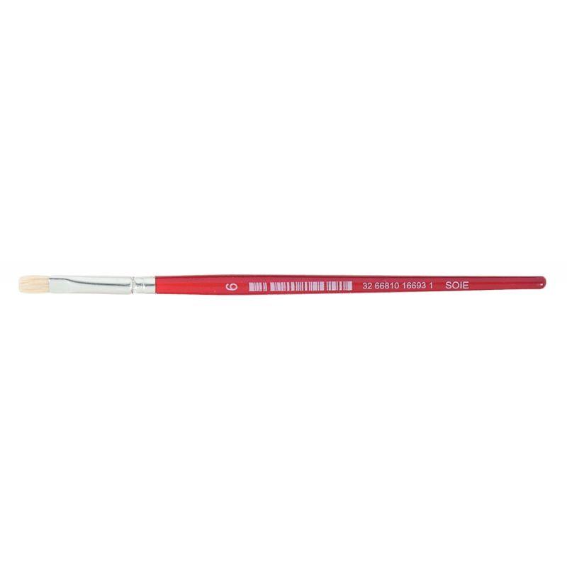 Image de  Brosse plate en soie N° 6 