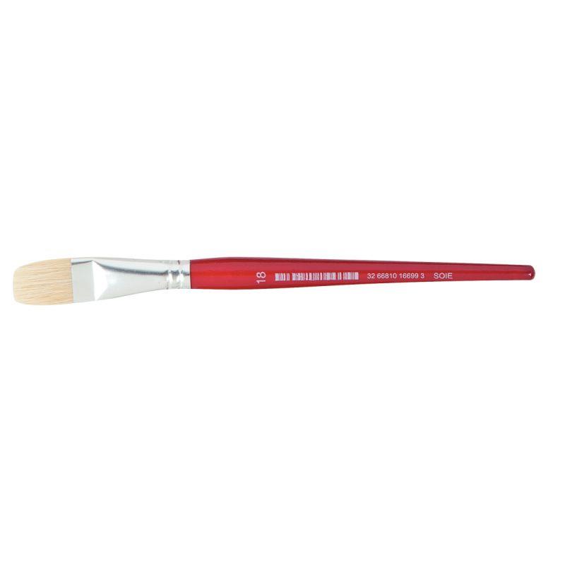 Image de  Brosse plate en soie N° 18 