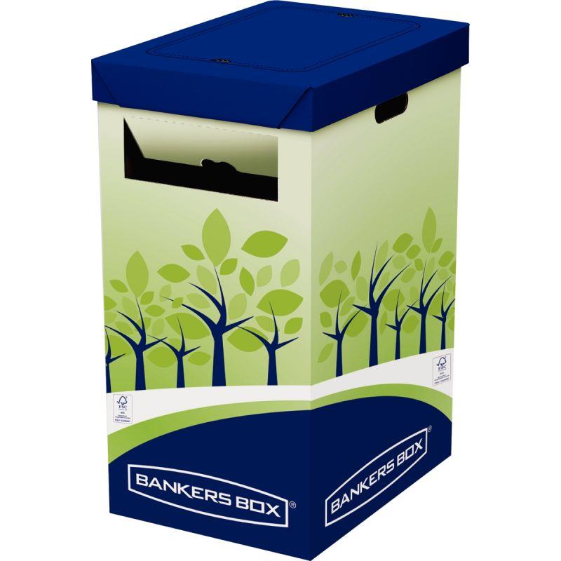 Image de  Lot de 2 corbeille à papier en carton tri sélectif 