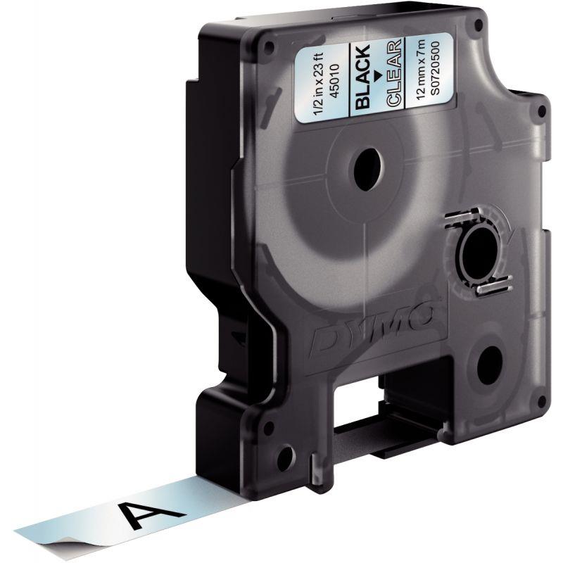 Image de  Recharge DYMO D1 12 mm x 7 m noir et transparent 