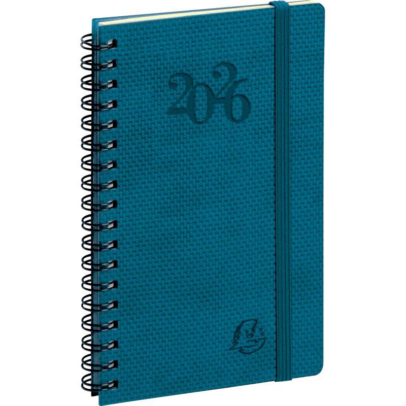 Image de  Agenda semainier Swan 9x16cm ble canard 