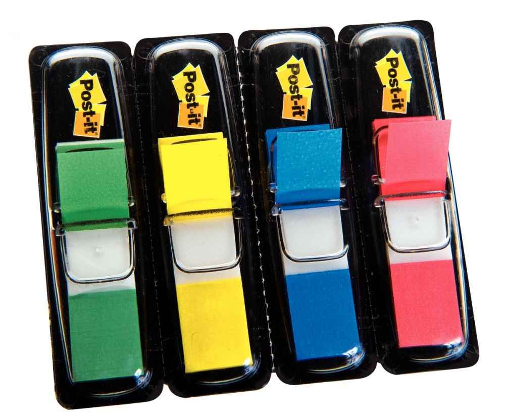 Image de  Carte de 4 x 35 index post-it étroit 12 x 44 mm 