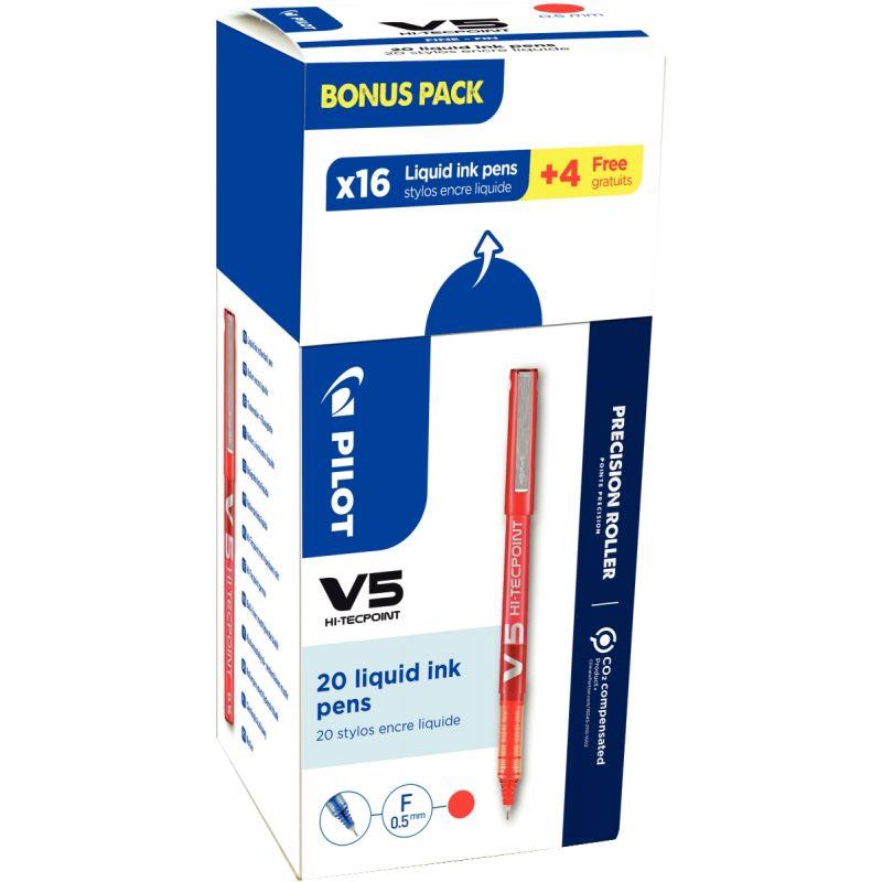 Image de  Écopack 20 rollers V5 rouges dont 4 offerts 