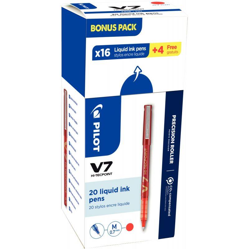 Image de  Écopack 20 rollers V7 rouges dont 4 offerts 