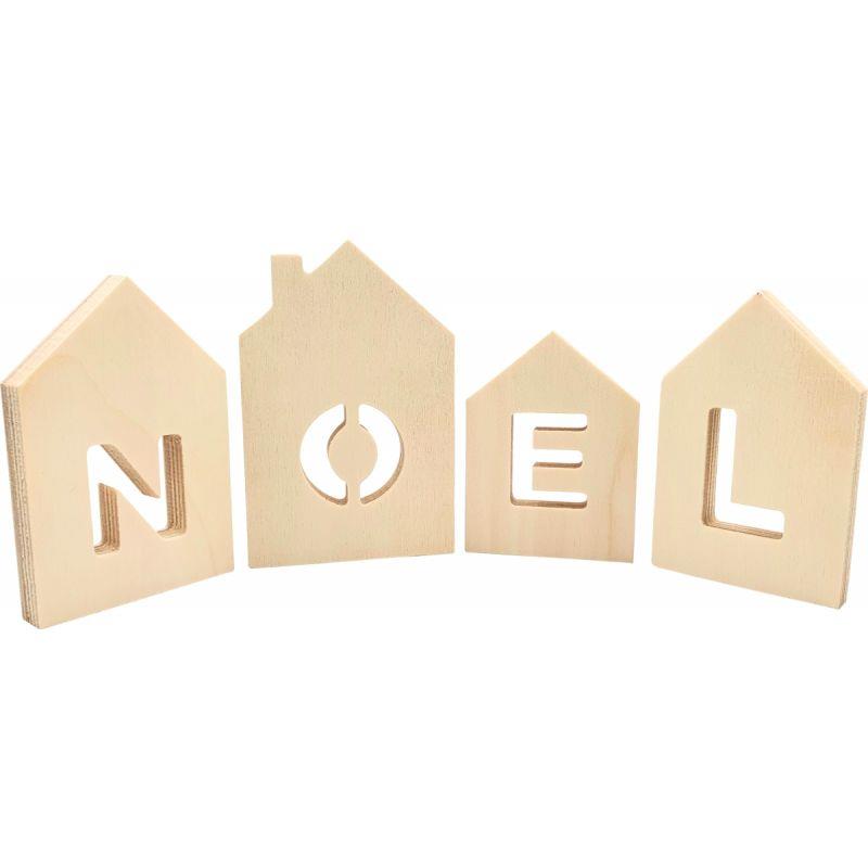Image de  Blocs maisons NOEL à poser, 4 pièces 