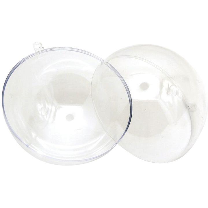 Image de  Lot de 10 boules en plastique diamètre 10 cm 