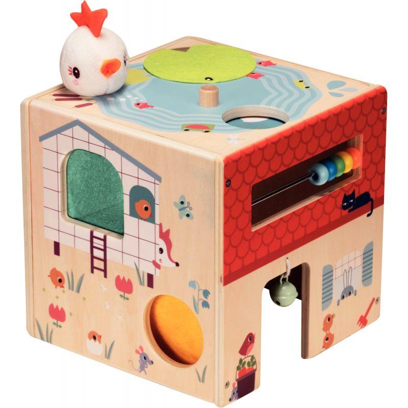 Image de  Cube d''activités la ferme en bois LILLIPUTIENS 