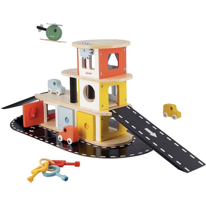 Image de  Garage des bolides en bois 