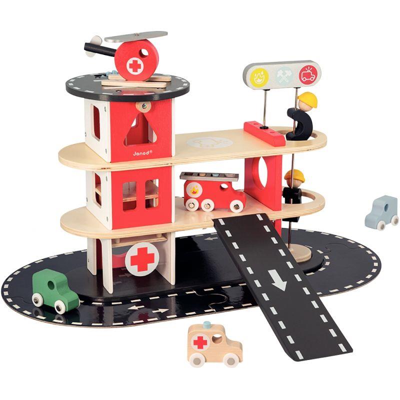 Image de  Caserne des pompiers en bois 
