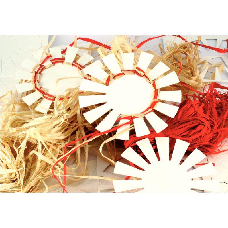 Image de  Lot de 10 fonds de carton forme corbeille rigide 20 cm 