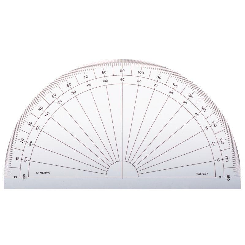 Image de  Rapporteur 1/2 cercle 180° 15cm 