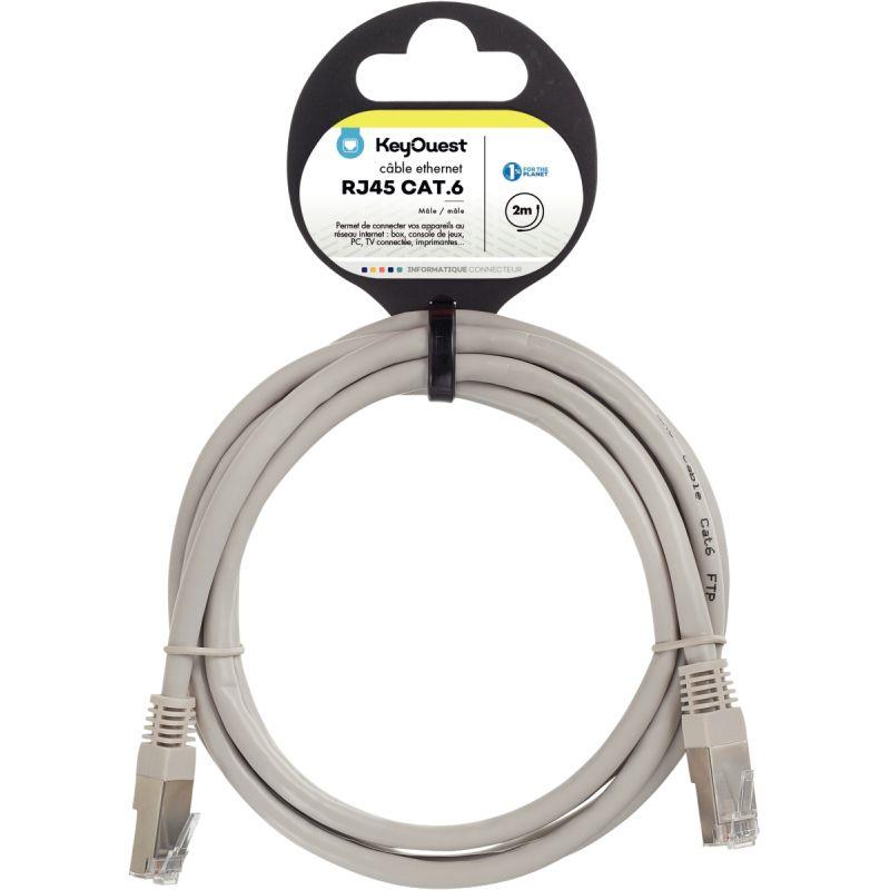 Image de  Cordon RJ45 catégorie 6 2m gris 