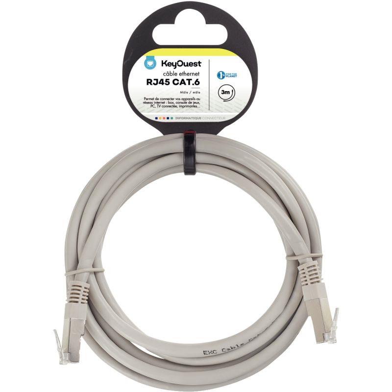 Image de  Cordon RJ45 catégorie 6 3m gris 