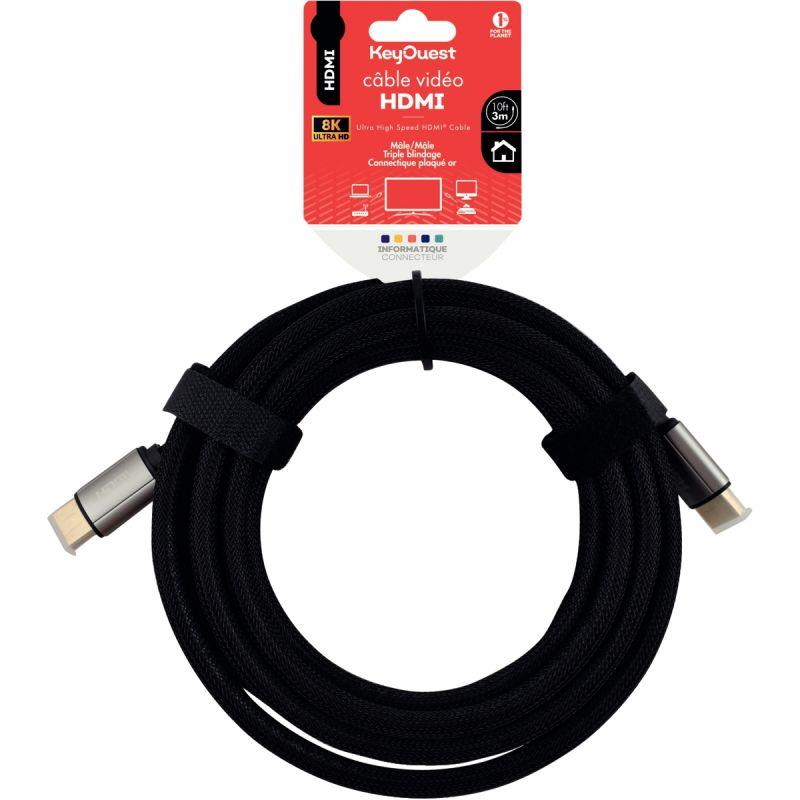 Image de  Cordon HDMI 2.1 8K 3m noir 